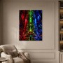 Leuchtendes Fantasy Wandbild oder Acrylbild mit magischer Kathedralenwelt