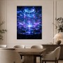 Futuristische Arena bei Gewitter, Wandbild oder Fine Art Print