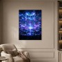 Futuristische Arena bei Gewitter, Wandbild oder Fine Art Print