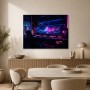 Futuristische Weltraumlandschaft als Acrylbild oder Poster für Gaming-Räume