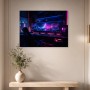 Futuristische Weltraumlandschaft als Acrylbild oder Poster für Gaming-Räume