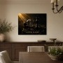 Luxuriöses Wandbild oder Fine Art Print mit Uhr und Schachfigur