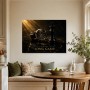 Luxuriöses Wandbild oder Fine Art Print mit Uhr und Schachfigur