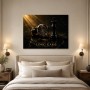 Luxuriöses Wandbild oder Fine Art Print mit Uhr und Schachfigur
