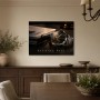 Uhr und Aktenstapel als Designer Wandbild oder Fine Art Print