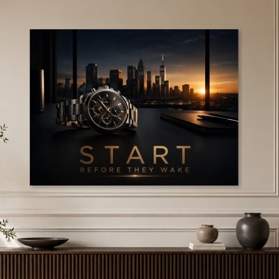 Elegantes Start-Motiv als Poster oder Acrylbild für moderne Räume