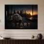 Elegantes Start-Motiv als Poster oder Acrylbild für moderne Räume