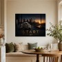 Elegantes Start-Motiv als Poster oder Acrylbild für moderne Räume