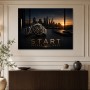 Elegantes Start-Motiv als Poster oder Acrylbild für moderne Räume