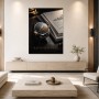 Exklusive Uhr mit Finanzmotiv als Fine Art Print oder Wohnzimmer Wandbild