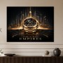 Luxuriöses Wandbild oder Fine Art Print mit goldener Uhr