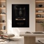 Luxuriöse Uhr im Schaukasten als Acrylbild oder Fine Art Print
