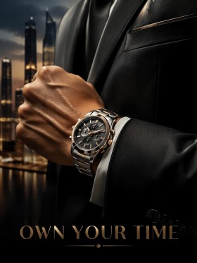 Luxuriöses Modernes Wandbild oder Poster mit stilvollem Time-Motiv Luxuriöses Modernes Wandbild oder Poster mit stilvollem Time-Motiv