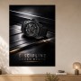 Luxus Uhr Motiv als Wandbild oder Poster mit markantem Schwarzlook