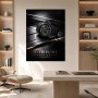 Luxus Uhr Motiv als Wandbild oder Poster mit markantem Schwarzlook