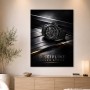 Luxus Uhr Motiv als Wandbild oder Poster mit markantem Schwarzlook