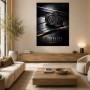 Luxus Uhr Motiv als Wandbild oder Poster mit markantem Schwarzlook