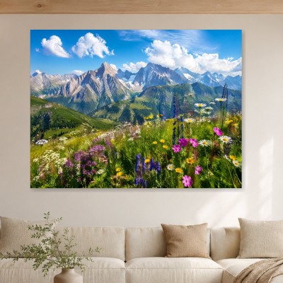 Alpine Berglandschaft als Wandbild oder Poster
