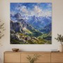 Alpine Weite als Leinwand oder Poster für klare Räume