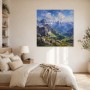 Alpine Weite als Leinwand oder Poster für klare Räume