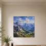 Alpine Weite als Leinwand oder Poster für klare Räume
