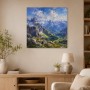 Alpine Weite als Leinwand oder Poster für klare Räume