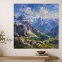 Alpine Weite als Leinwand oder Poster für klare Räume