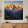 Sonnenlicht auf den Gipfeln, Leinwand oder Fine Art Print