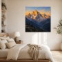 Sonnenlicht auf den Gipfeln, Leinwand oder Fine Art Print