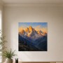 Sonnenlicht auf den Gipfeln, Leinwand oder Fine Art Print