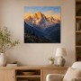 Sonnenlicht auf den Gipfeln, Leinwand oder Fine Art Print