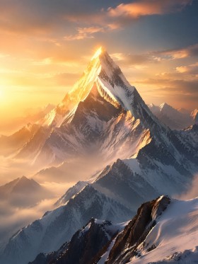 Alpiner Sonnenaufgang als Fine Art Print oder Wandbild