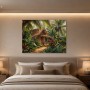 Tropische Hütte im Grünen, Leinwand oder Kunstdruck