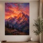 Leuchtende Berglandschaft als Wandbild oder Fine Art Print