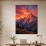 Leuchtende Berglandschaft als Wandbild oder Fine Art Print