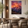 Leuchtende Berglandschaft als Wandbild oder Fine Art Print