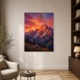 Leuchtende Berglandschaft als Wandbild oder Fine Art Print