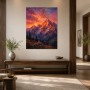 Leuchtende Berglandschaft als Wandbild oder Fine Art Print