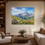 Alpine Blütenwiese als Wandbild oder Leinwand