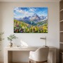 Alpine Blütenwiese als Wandbild oder Leinwand