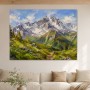 Alpine Berglandschaft als Leinwand oder Poster