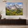 Alpine Berglandschaft als Leinwand oder Poster