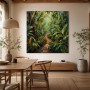 Tropischer Dschungelpfad als Leinwand oder Kunstdruck
