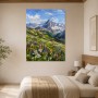 Alpine Blütenlandschaft als Leinwand oder Fine Art Print