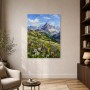 Alpine Blütenlandschaft als Leinwand oder Fine Art Print