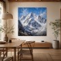 Schneebedeckte Berglandschaft als Leinwand oder Fine Art Print