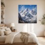 Schneebedeckte Berglandschaft als Leinwand oder Fine Art Print