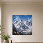 Schneebedeckte Berglandschaft als Leinwand oder Fine Art Print