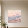 Pastellfarbene Berglandschaft als Wandbild oder Kunstdruck