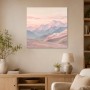 Pastellfarbene Berglandschaft als Wandbild oder Kunstdruck